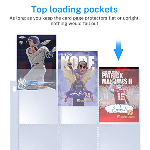 MaxGear Card Binder Sleeves, 40 Pack Baseball Trading Card Page