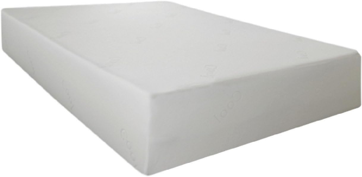 EzoBed "Cool" Memory Foam Mattress 12-inch Height Gel-Infused Medium-Firm CertiPUR-US Certified Foam for Pain Relief - Queen 60" x 80" - With 2 Free Pillows