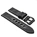 StrapsCo Extra Thick Antique Vintage Leather Watch Band w/ Black Pre-V Buckle