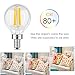 Albrillo E12 LED Candelabra Bulb 4W, 40 Watt Light Bulbs Equivalent, Warm White 2700K, 6 Pack