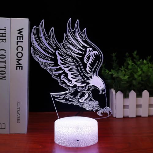 Eygerur Yoshi Night Light for Kids Yoshi Light Gifts 3D LED Illusion Lamp 16 Colors Dimmable USB Powered Touch Control with Remote,Children's Room Decoration Holiday Gifts