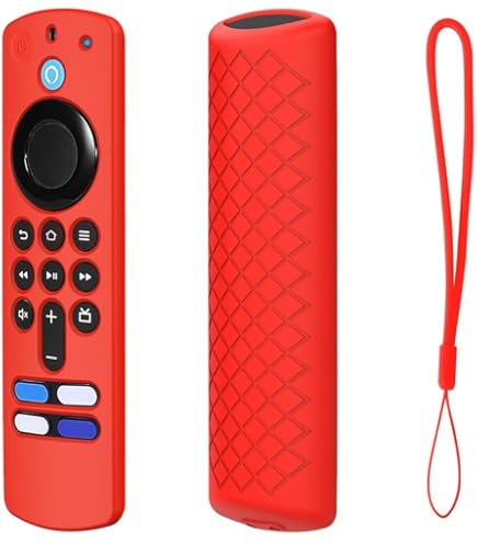 Telecomando Custodia morbida in silicone compatibile per Hisense Serie A7 U8 LCD 4K per Google TV 100U88N 85U88N, Telecomando TV Supporto per manica (solo custodia) (Rosso