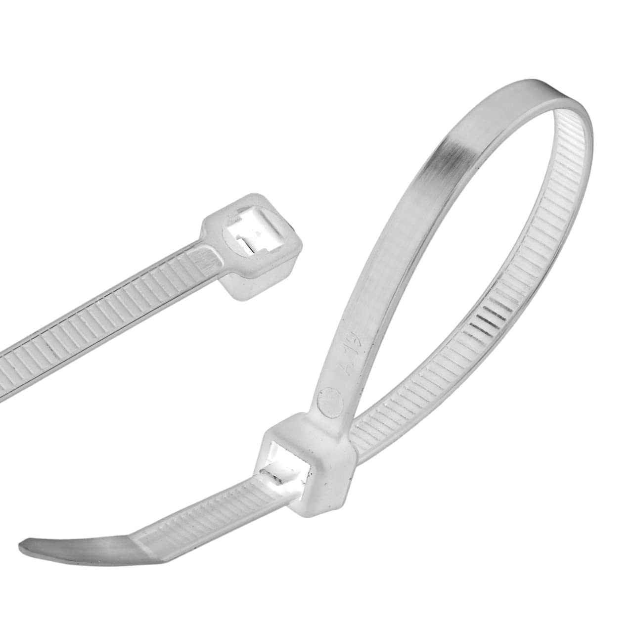 GARDENIX Plant Ties, Cable Ties, Pack of 100 (4.8 mm x 200 mm, White), Reusable, Adjustable