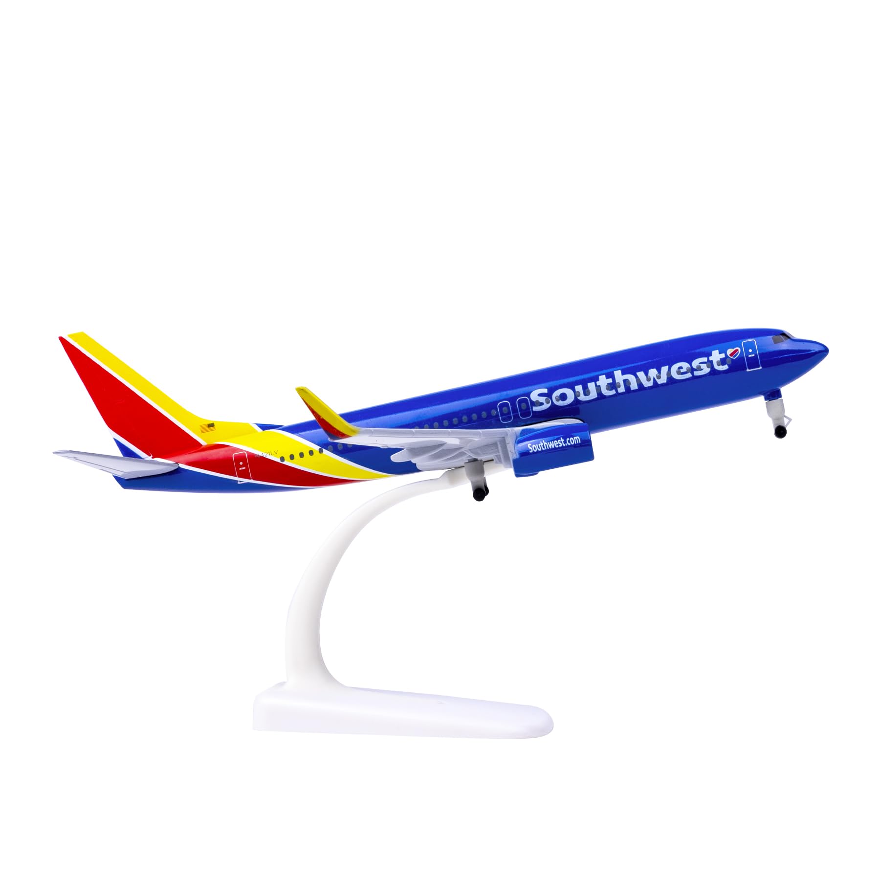 Bswath Model Airplane 1:300 Scale Model American Plane Southwest Airplane B737 Model Plane for Gift and Decoration
