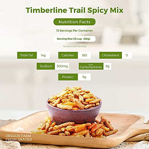Oregon Farm Fresh Snacks Timberline Trail Spicy Mix Spicy Nuts And