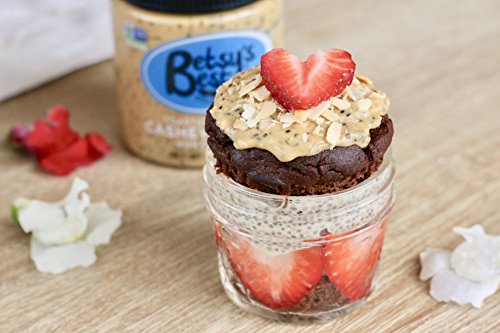 Gourmet Toasted Coconut Cashew Butter by Betsy's Best - Non-GMO - Toasted Coconut, Chia Seeds, Organic Stevia & Demerara Sugar, Vegan Friendly, Best Tasting Nut Butter for Kids Snacks - Thumbnail 4