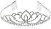 Vinida Crystal Tiara Crown Headband for Wedding Prom Bridal Birthday (Sliver)