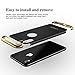 iPhone X Case, Slim Grip Luxury Shockproof Bumper Hard Matte Back Design Anti-scratch Anti-slip Fingerprint Thin Fit Protective Cute Cover for Apple iPhone X, Black-Gold