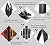 aooeou Manicure Pedicure Set Nail Clippers- 16 in 1 Professional Stainless Steel Nail Kit & Mens Grooming Kit with Black Leather Travel Case Tools (16pcs Manicure Set)