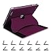 Fintie iPad 2/3/4 Case - [Multi-Angle Viewing] 360 Degree Rotating Smart Stand Cover with Auto Sleep/Wake Feature for Apple iPad 4th Gen with Retina Display/iPad 3 / iPad 2, Purple