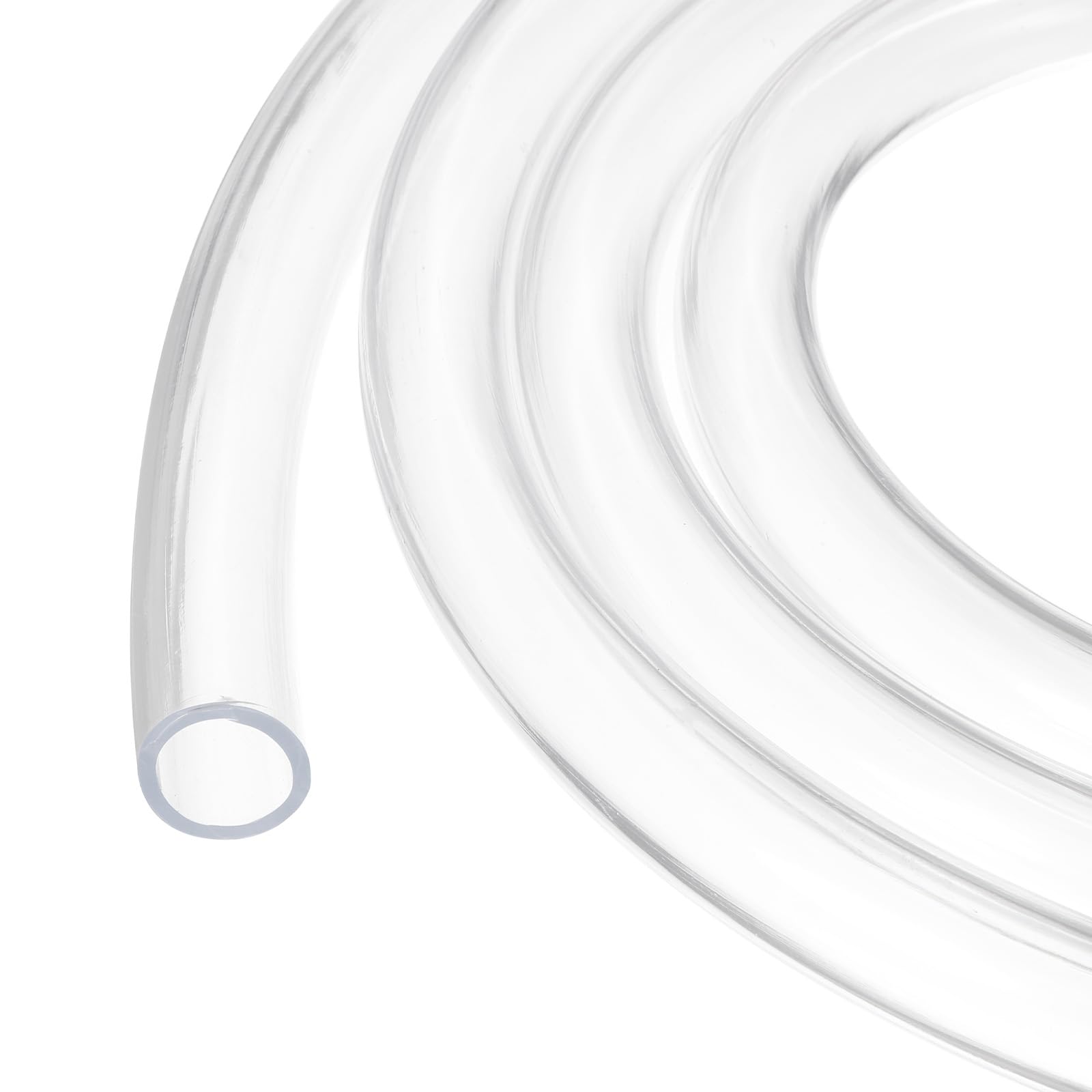 Rebower 10ft 19mm x 25.4mm Clear Plastic PVC Tubing Flexible Vinyl Tube, [for Garden Irrigation, Water Hose, Fish Tank, Aquarium] - 3/4" x 1"