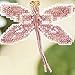 Rose Dragonfly Beaded Counted Cross Stitch Ornament Kit Mill Hill 2000 Spring Bouquet MHDF5