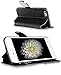 iPhone 6s Plus Case, FLYEE Handcraft Luxury Bling Rhinestone Wallet Case Ultrathin Magnetic Kickstand Crystal Leather Book Cover for Apple iPhone 6s/iPhone 6 Plus 5.5 Inch-Silver