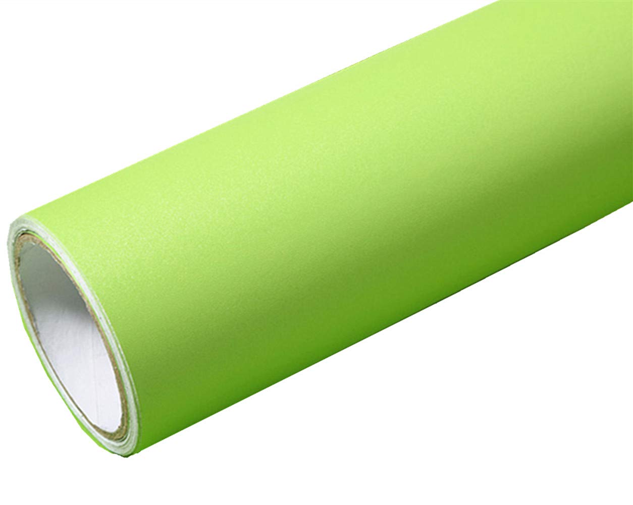 WDragon Solid Color Matte textured Vinyl Adhesive Paper Peel Stick Wallpaper Cabinet Drawer Dresser Shelf Liners Decal,40cm by 250cm (Green)
