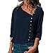 Clearance Sale! Wintialy Womens Casual Lapel Neck T-Shirt Ladies Long Sleeve Buckle Blouse Tops