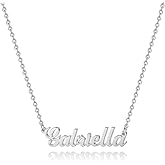 Hidepoo Gabriella Necklace – Personalized Name Pendant Necklace, Gabriella Name Necklace Chain Jewelry Gifts for Bridesmaid Mother Wife Daughter Sister Friend Women