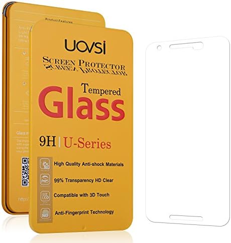 Nexus 5X Screen Protector,UOVSI [9H Hardness 0.33mm 2.5D] Anti-scratch/Shatterproof/Fingerprint resistant [Premium Tempered Glass] For Google Nexus 5X