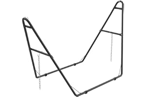 Outspark Portable 2-Person Hammock Stand Only-Heavy Duty Outside Garden Backyard Outdoor 550-Pound Capacity,Fits Hammocks 9 to 14 Feet Long-Black
