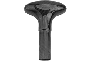 Carbon Fiber Paddle Handle 2.5cm Diameter 3K Weave Lightweight Surf Board Paddle Replacement for Water Sports Kayaking Canoei
