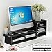 Hunzed Desk Hutch, Monitor Stand Riser Laptop Cellphone Tv Printer Stand with 2-Tier Base Desk Keyboard Storage Rack (Black)thumb 3