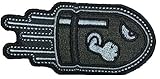 Patch Squad Men's Angry Flying Bullet Subdued Grey Morale Tactical Patch