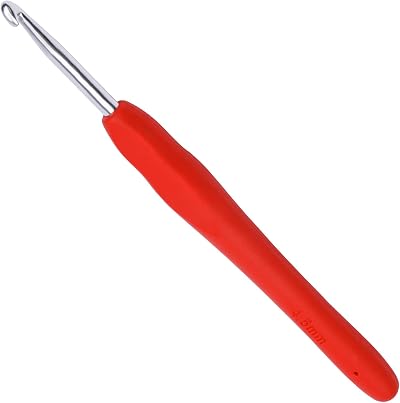 SUVSOON 4.5mm Ergonomic Soft Handle Crochet Hook for Arthritis Beginners
