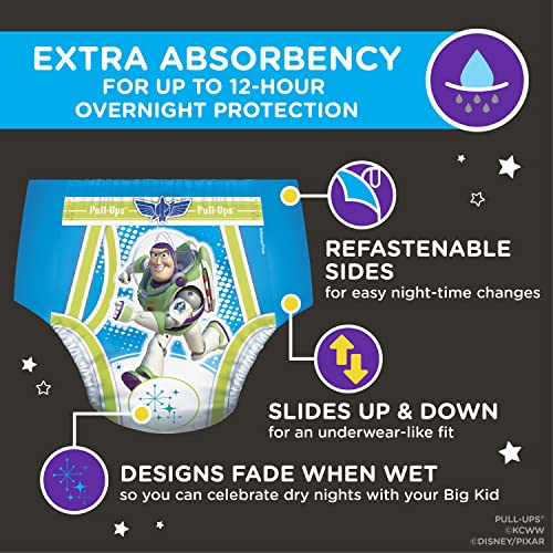 PullUps Boys' Nighttime Potty Training Pants Training Underwear, 3T4T, 18 Ct Pricepulse