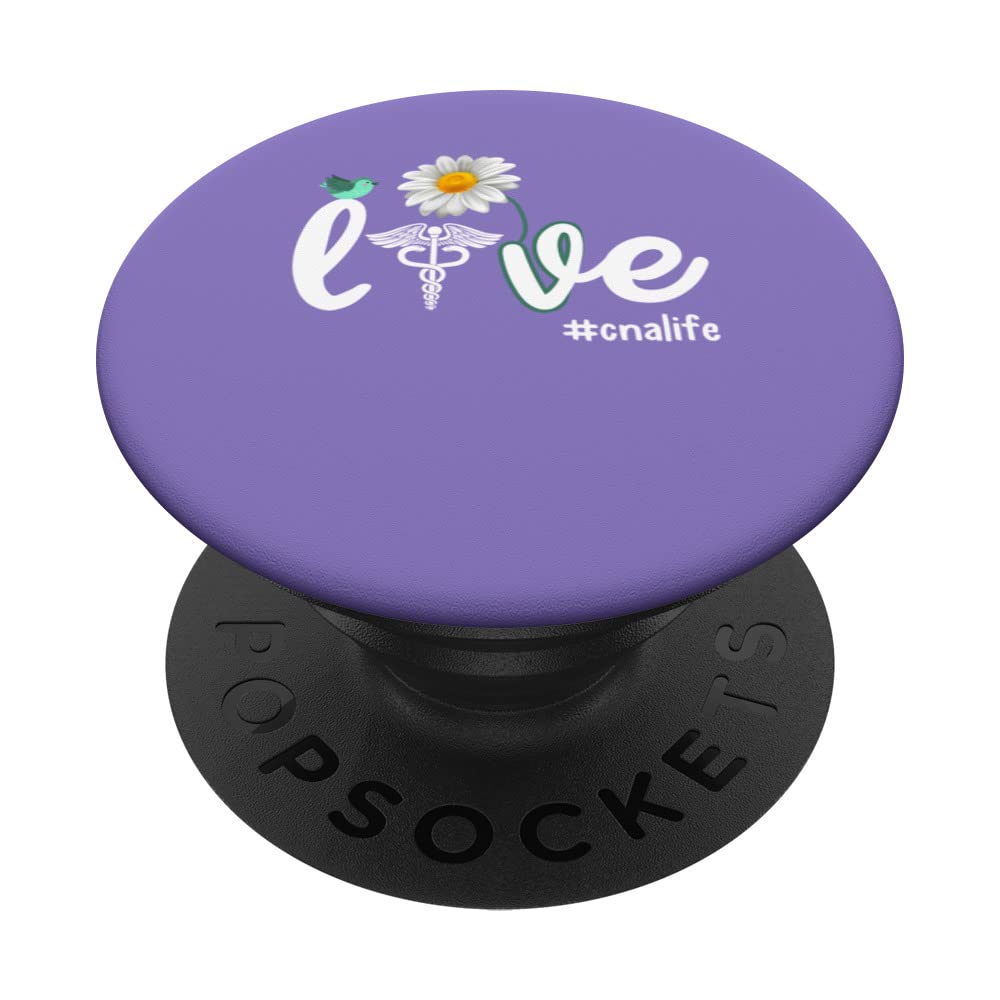 CNA Nurse For Women Angels Nursing School Nurses Week Mother PopSockets Swappable PopGrip