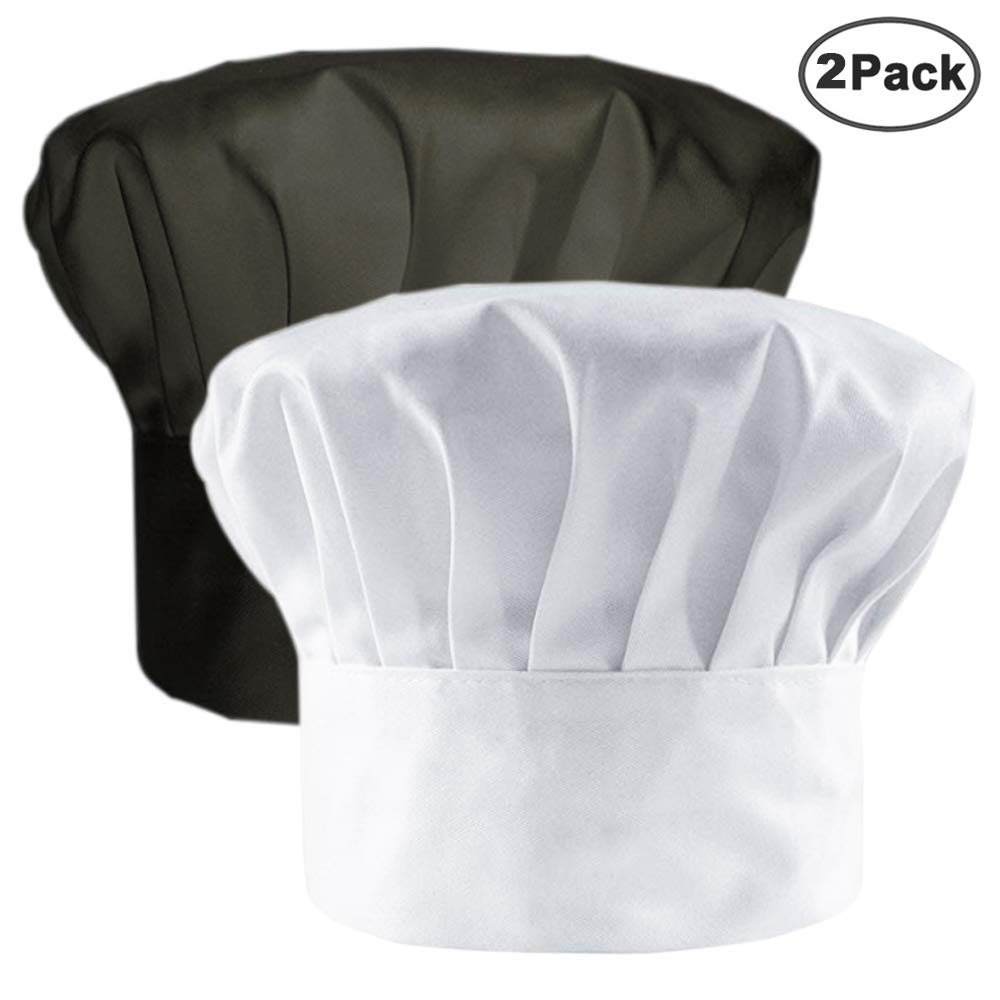 IHUIXINHE Chef Hat Adult Adjustable Elastic Baker Kitchen