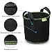 Simboom Plant Grow Bags 10 Gallon, 5-Pack Sturdy Non-Woven Plant Container Breathable Root Pouch with Handles for Growing Trees Flowers Fruits Vegetables, Blackthumb 2