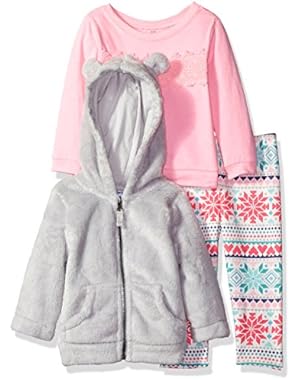 Girls' 3-Piece Hoody and Legging Set