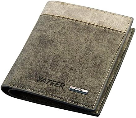 Tootu Bifold Men's Leather Wallet ID Business Credit Card Holder Clutch Purse