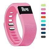 Fitness Tracker,Teslasz Bluetooth 4.0 Sleep Monitor Calorie Counter Pedometer Sport Activity Tracker for Android and IOS Smart Phone (Pink)