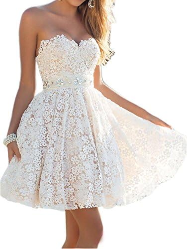 Kaitaijidian Women's Sweetheart Beading Short A-line Prom Homecoming Dress Plus Size Bridemaid Dresses 523