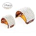 Diamond Semicircular Hair Clip Claw (Brown)