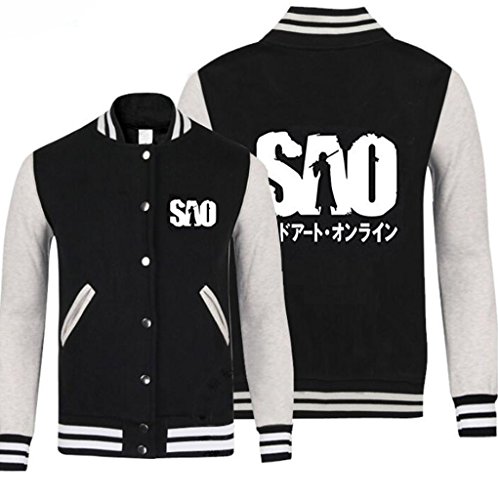 Poetic Walk Sword Art Online Cosplay Costume SAO Baseball Jacket Sweater