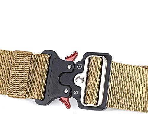 image for YAMATE Men’s Tactical Belt, Military Combat Army Style Equipment Nyl