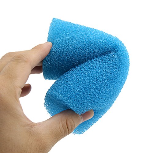 uxcell 6pcs Blue Black 2.6inch Dia Cylinder Aquarium PreFilter Sponge Filter Cartridges