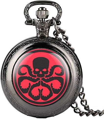 Doctor Octopus Small Pocket Watch, Cartoon Pendant for Boys, Gifts for Kids