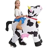 HSCTEK Child Inflatable Cow Rider Costume