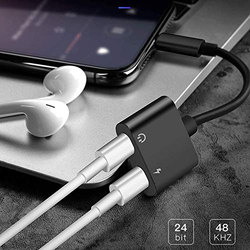 [Apple MFi Certified] iPhone Headphones Adapter & Splitter,2 in 1 Dual