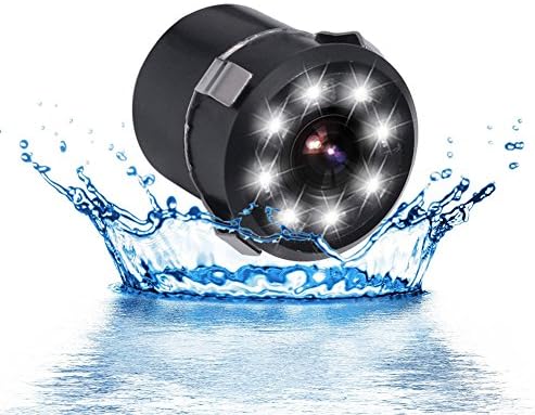 GSPSCN Backup Camera with 8 LEDs Night Vision Car Reverse Rear View Camera Waterproof 170 Degree Viewing Angle Full HD CCD (K185 UP)