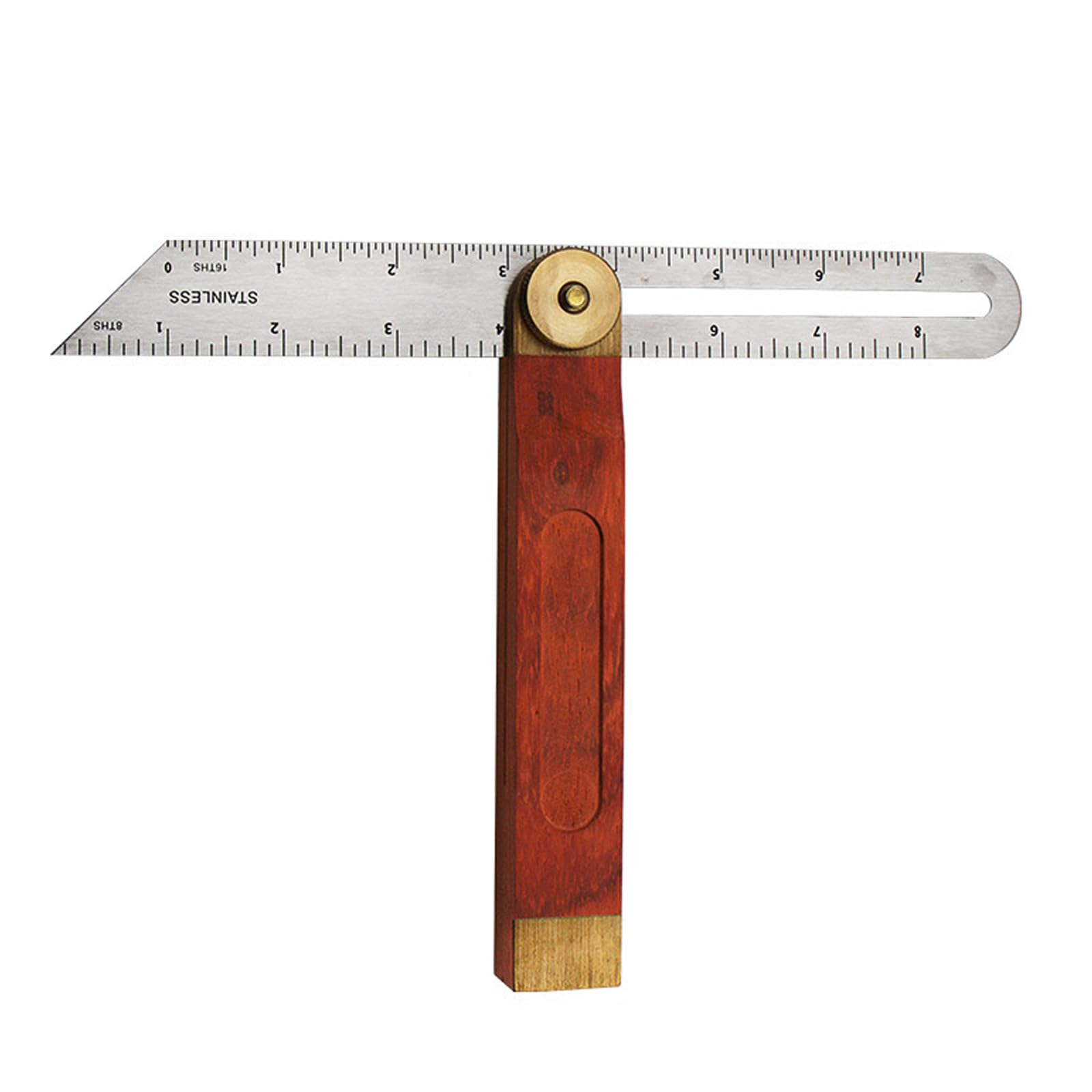 Adjustable Blade Square T Bevel Angle Ruler - Sliding Bevel Gauge With Hardwood Handle and Stainless Steel Blade for Craftsman Engineer Woodworking