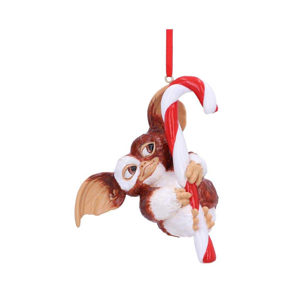 Nemesis Now Gremlins Gizmo Candy Cane Hanging Ornament 11cm [FIGURKA], Brown