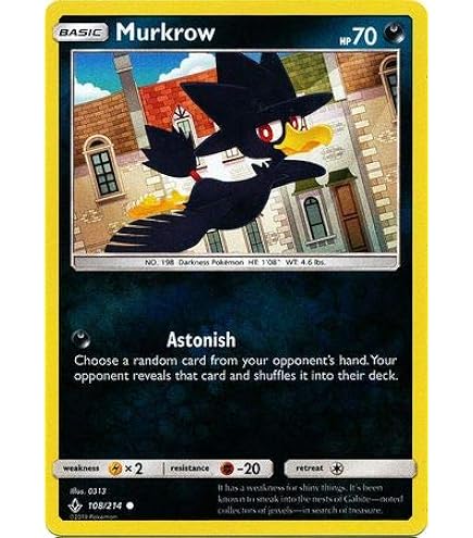 Amazon.com: Murkrow - 108/214 - Common - Reverse Holo