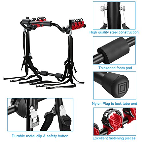 Horly Car Bicycle Rack Storage Quick Installation Stand SUV Vehicle Bike Cycling Carrier Car Racks Stand Trunk Mount Car Frame