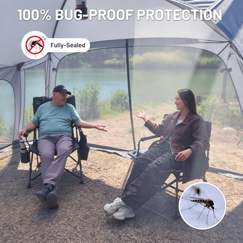 TIMBER RIDGE 15x10 FT Screen House Gazebo Review: Hexagonal Shelter with Double-Woven Mesh image 18