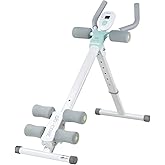 leikefitness Height Adjustable Ab Trainer Abdominal Whole Body Workout | Machine Waist Cruncher Core Toner, Leg, Thighs, Buttocks Shaper with LCD Monitor AB9300