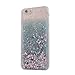iPhone 6S Case, SAUS iPhone 6 Case, Funny Liquid Infused with Floating Bling Glitter Sparkle Dynamic Flowing Hybrid Bumper Case for iPhone 6/6S (Green)