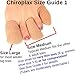 Chiroplax Toe Caps Sleeves Cushions Protectors Tubes Fabric & Gel Lining Finger Toe Separator for Bunion, Hammer Toe, Callus, Corn, Blister (Medium, 5 Pack)